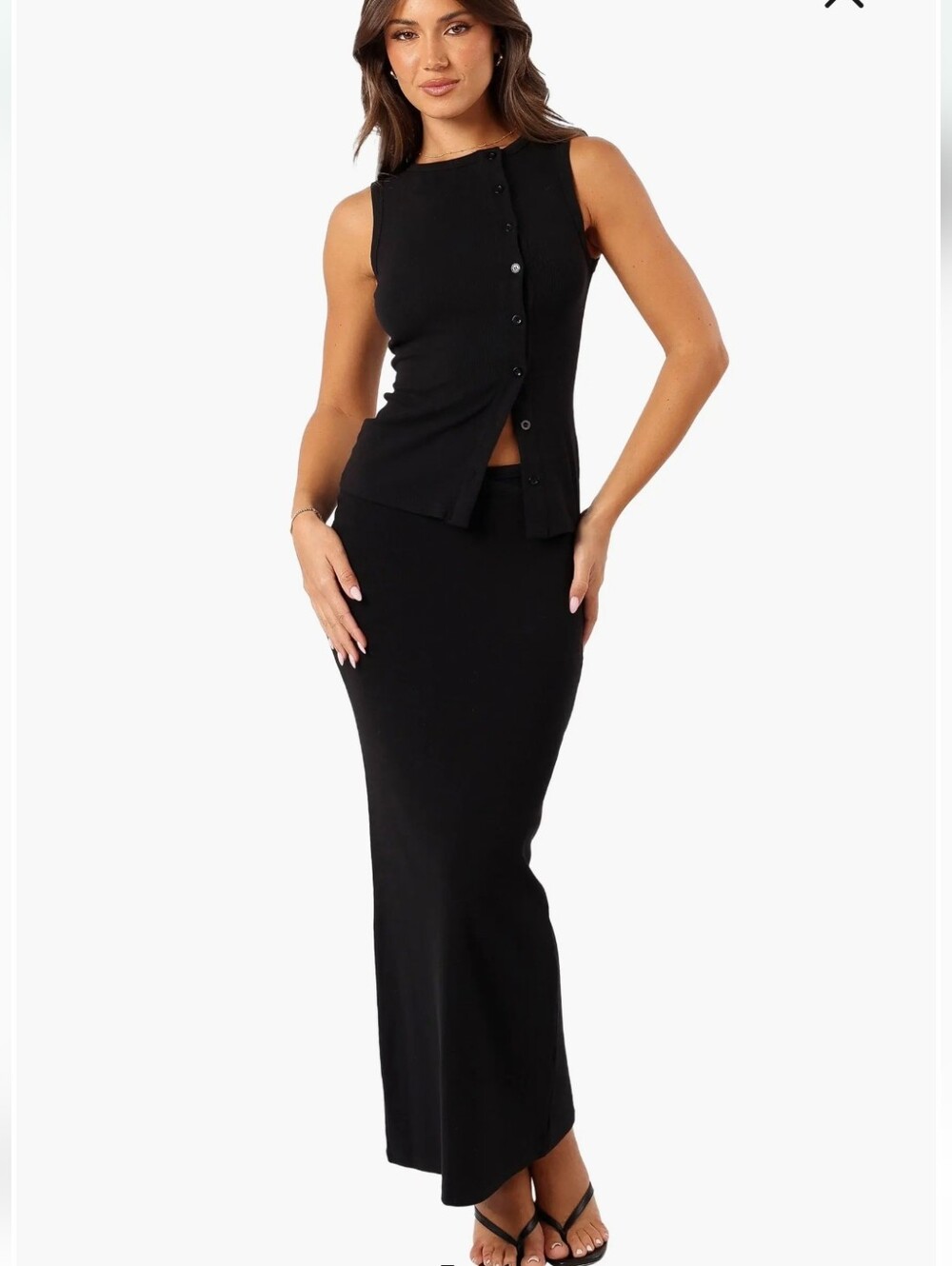 Petal+Pup Adeline 2 Piece Skirt Set Black Sz.S NWT